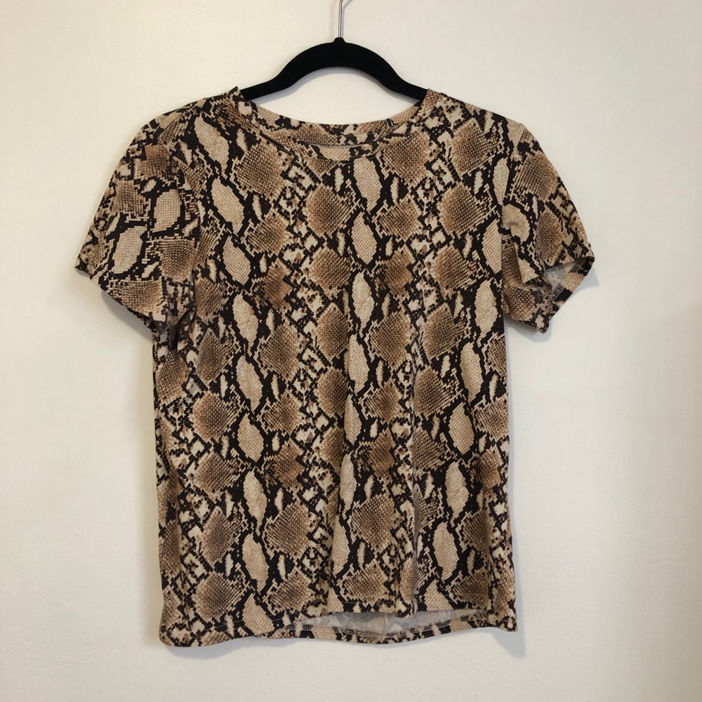 Bershka snakeskin shirt